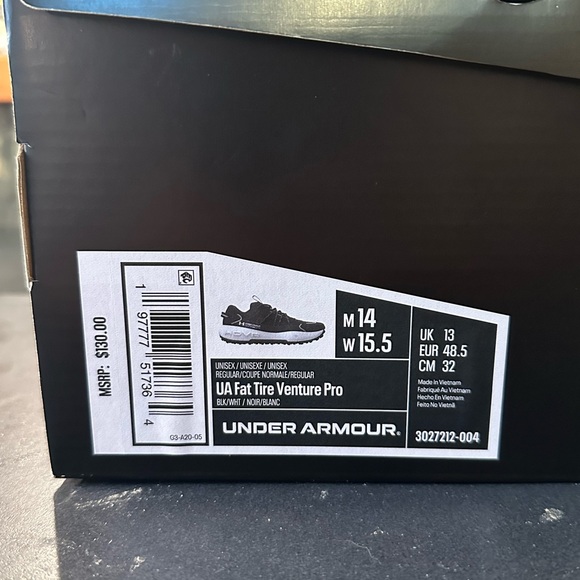 Under Armour Fat Tire Venture Pro Athletic Shoes - Picture 2 of 3